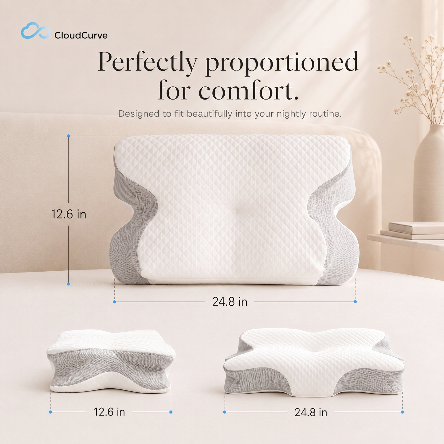 CloudCurve Cervical Pillow