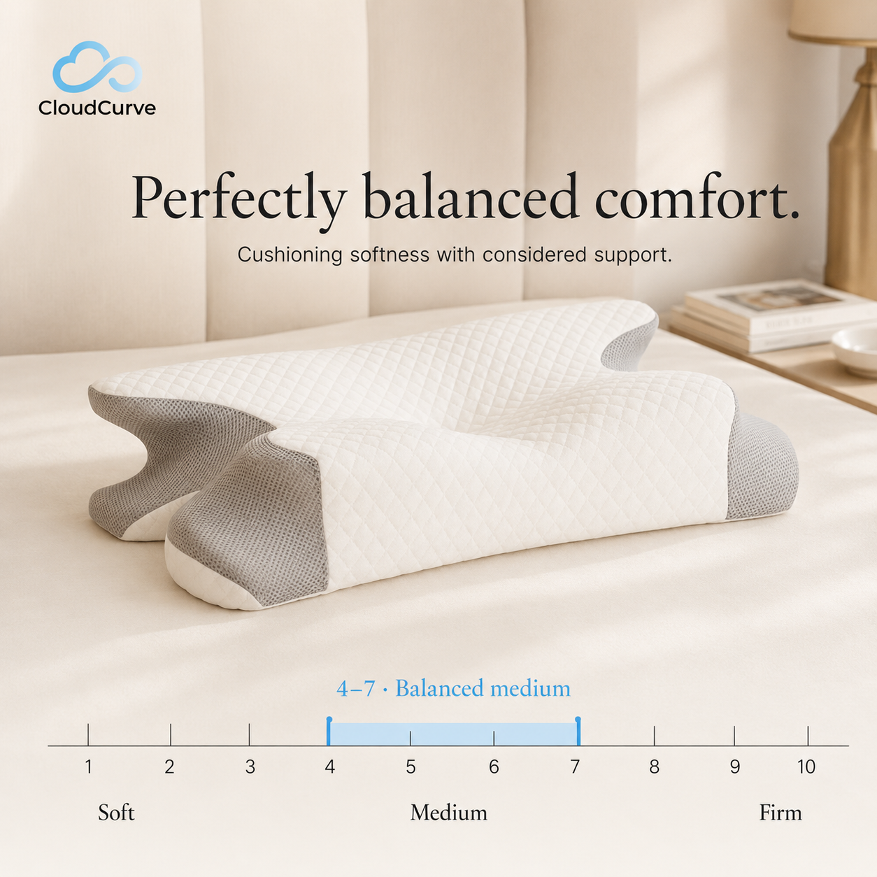 CloudCurve Cervical Pillow