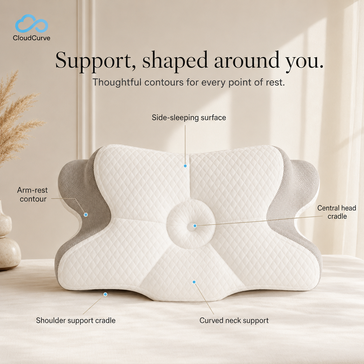 CloudCurve Cervical Pillow
